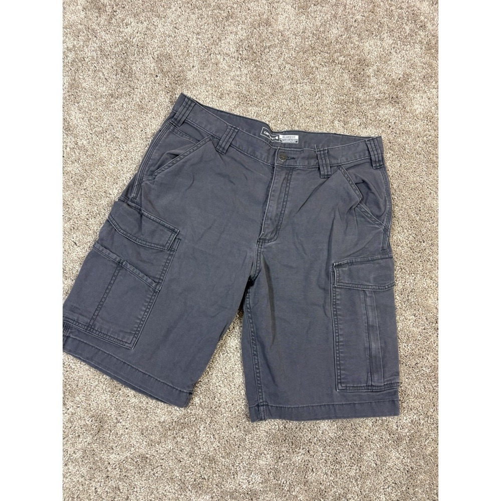 Carhartt Relaxed Fit Cargo Shorts Men's‎ 34 Gray Work Utility Casual - Picture 3 of 8